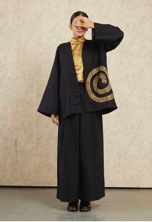 Gold Dust -  Spiral Kimono